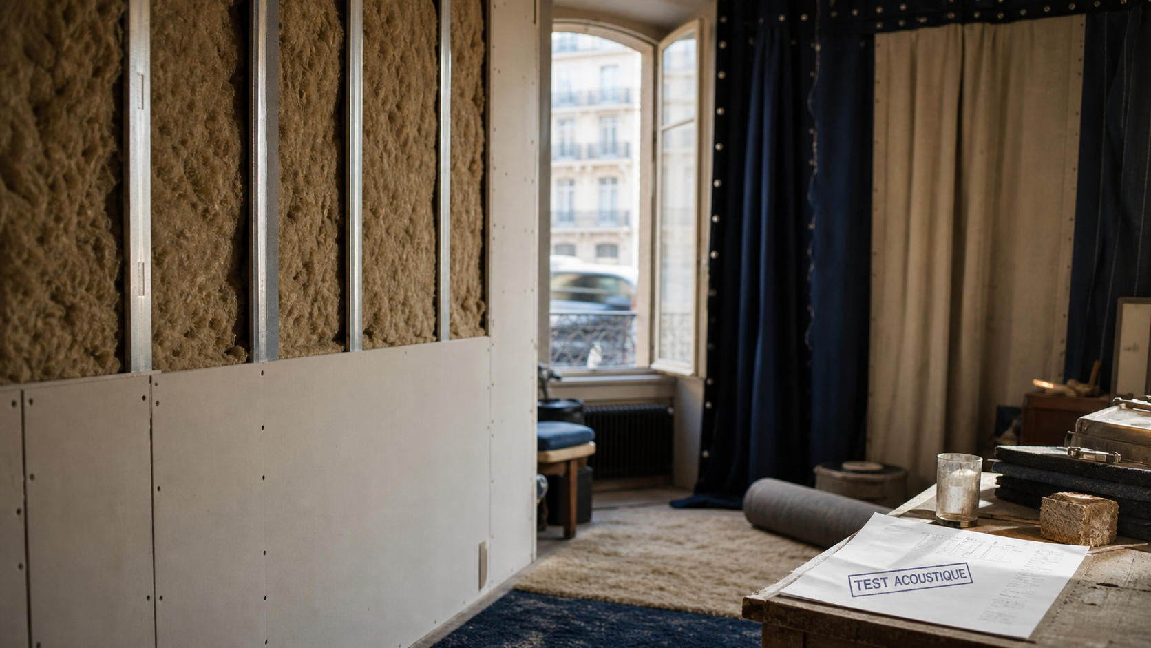 Isoler phoniquement une pièce : mur phonique, fenêtre et laine minérale