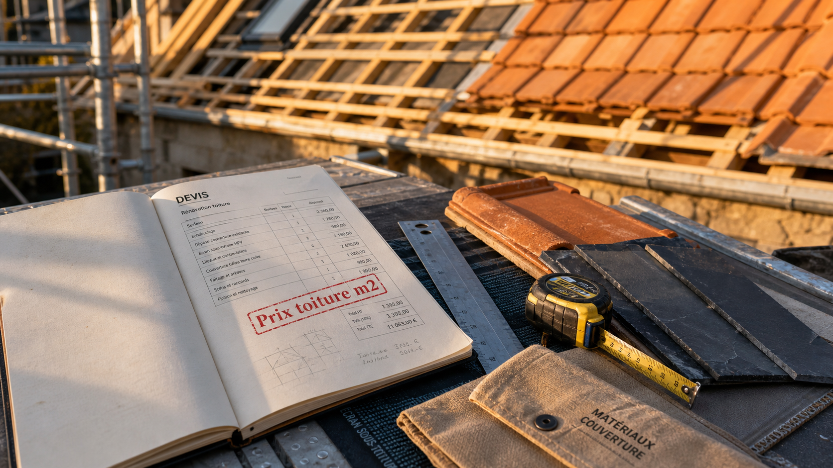 Prix toiture m2 : devis de rénovation toiture