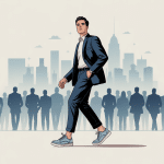 illustration chaussure homme pour grandir style urbain