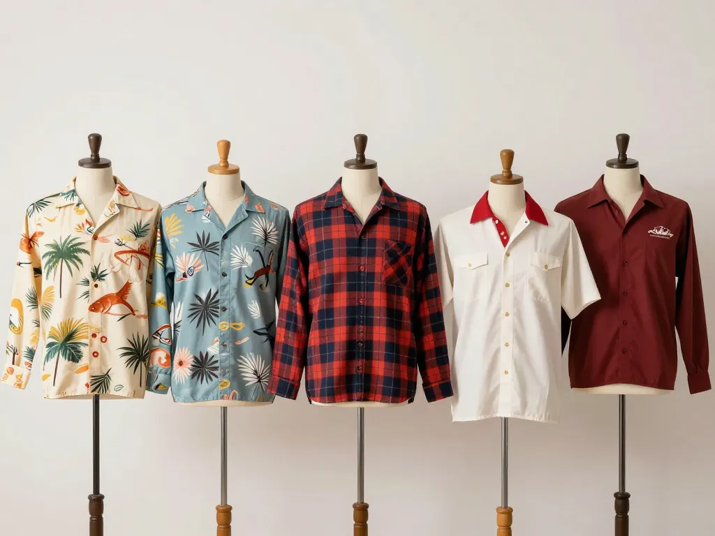chemise vintage homme différents styles coupes