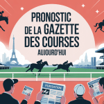 le pronostic de la gazette des courses aujourd'hui illustration moderne