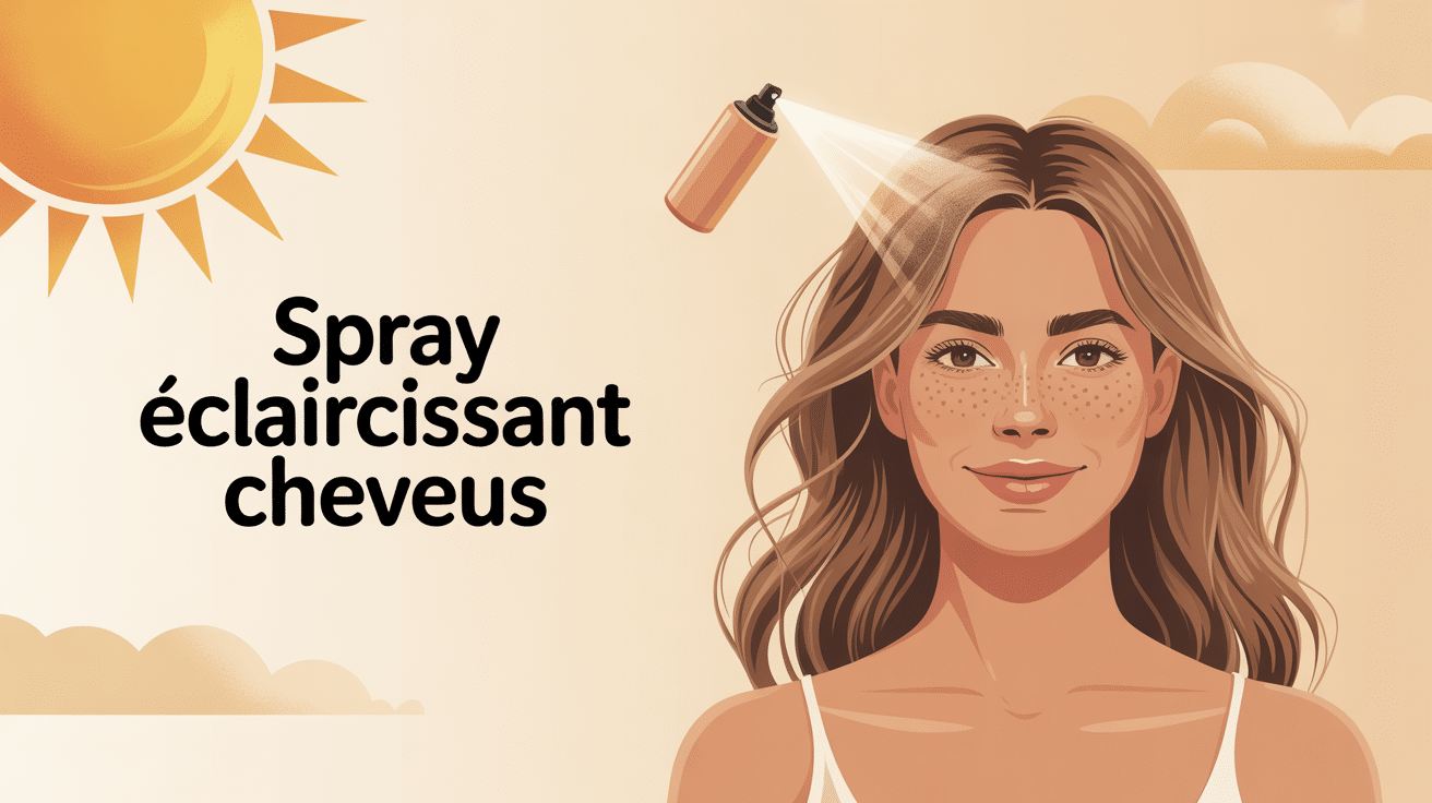 illustration spray éclaircissant cheveux avis effets été