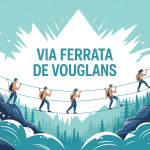 Illustration via ferrata Vouglans falaise et lac