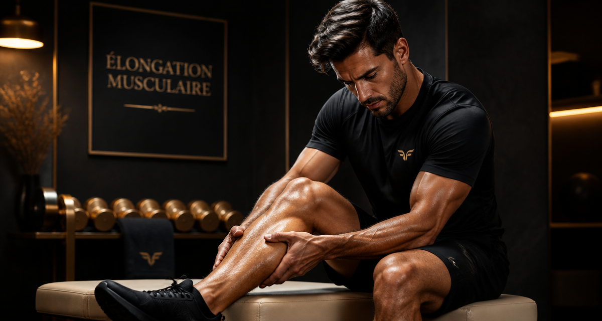 elongation musculaire temps de guerison banc studio