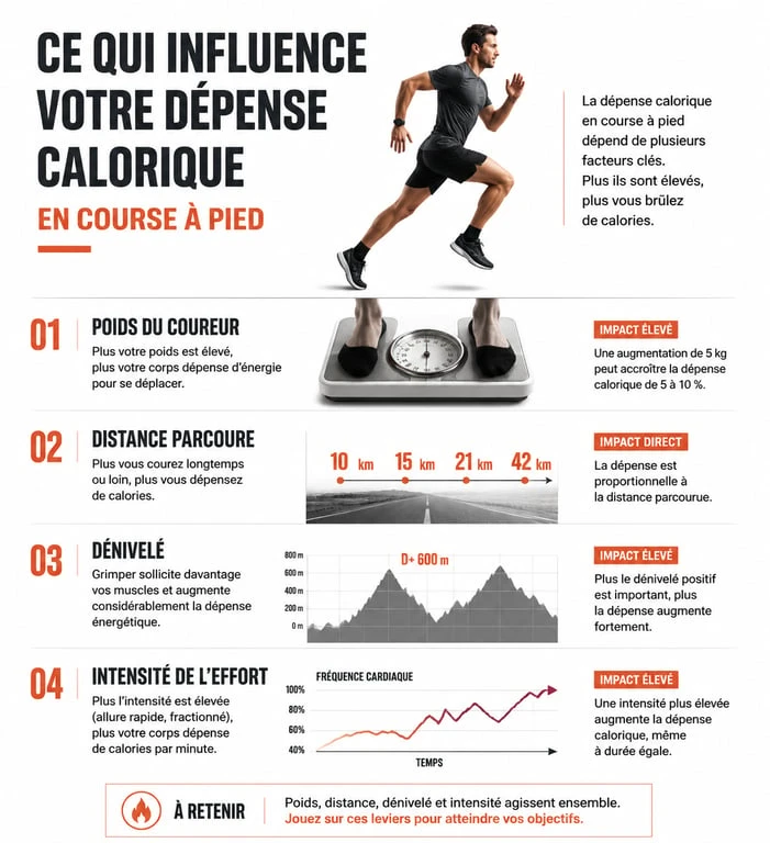 Facteurs influençant la dépense calorique en course à pied