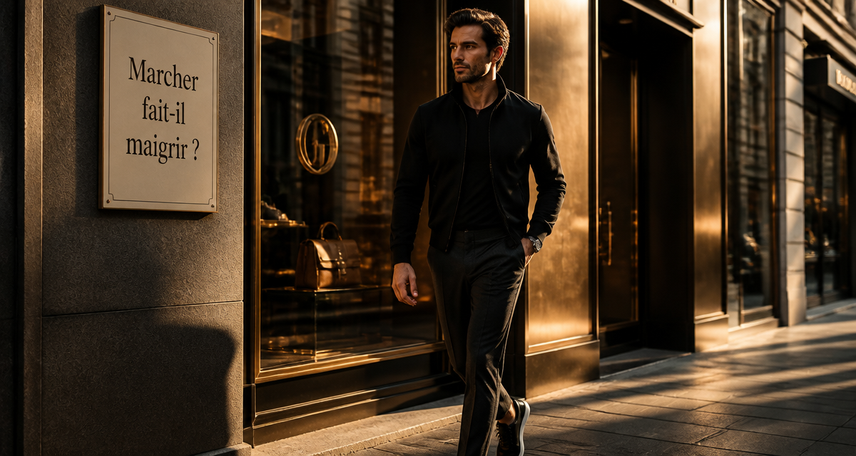 marcher fait il maigrir homme urbain