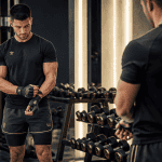 vetement musculation pour homme t shirt technique noir