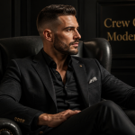 crew cut revisité sur homme élégant