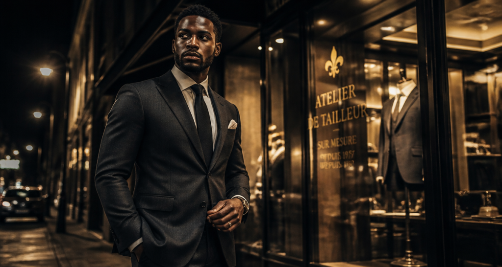 dandysme noir homme élégant costume urbain