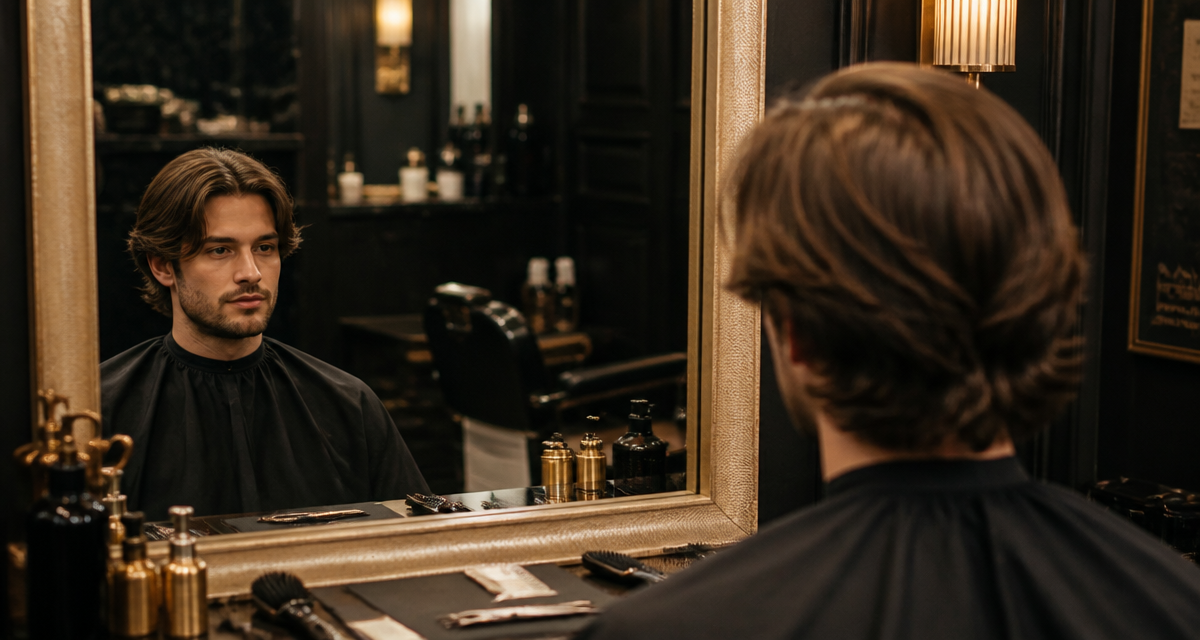 dégradé mi long homme coiffure premium