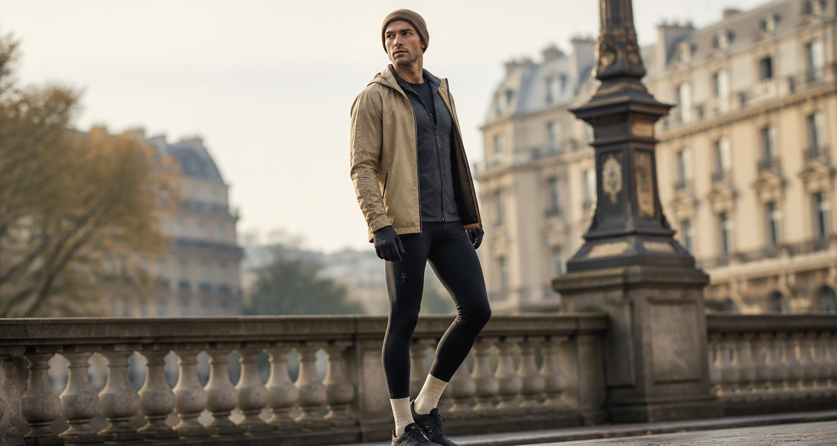 tenue running homme trois couches techniques urbain