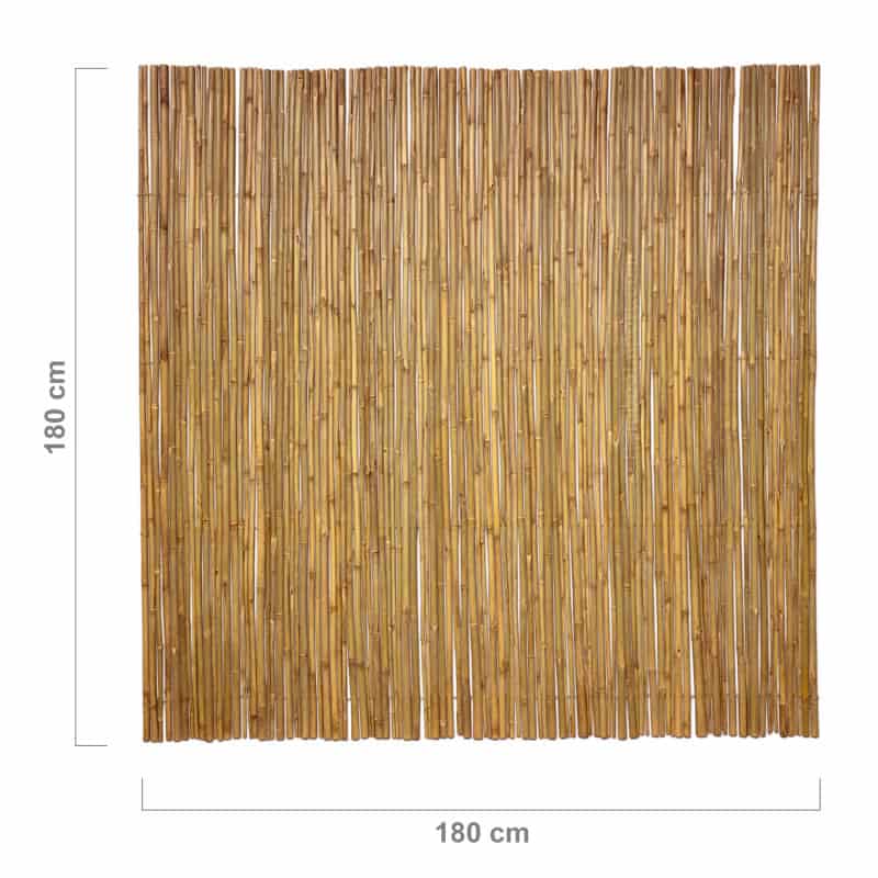 bamboemat op rol budget naturel 180cm x 180cm