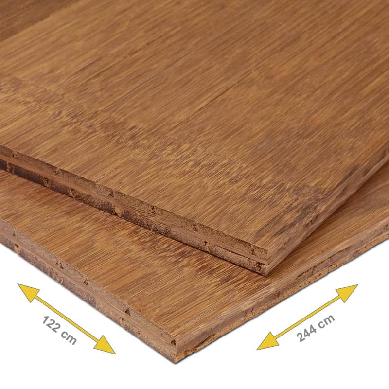 Bamboe Plaat Guadua Rustiek 2440 x 1220 x 15 mm