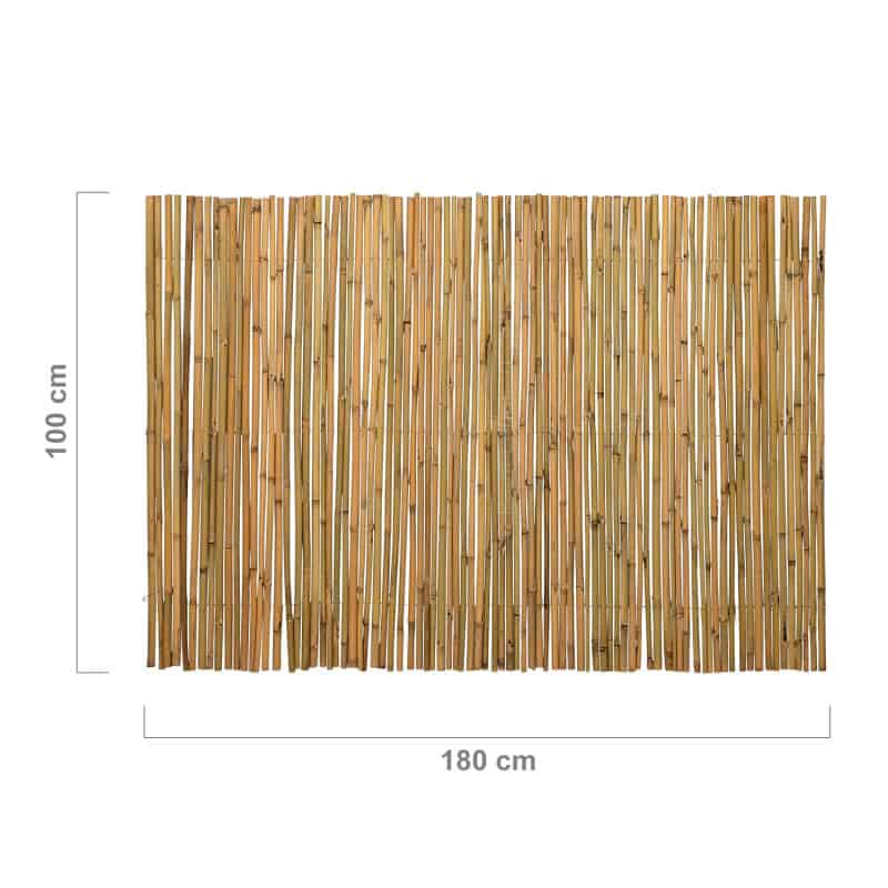 bamboemat op rol budget naturel 180cm x 100cm