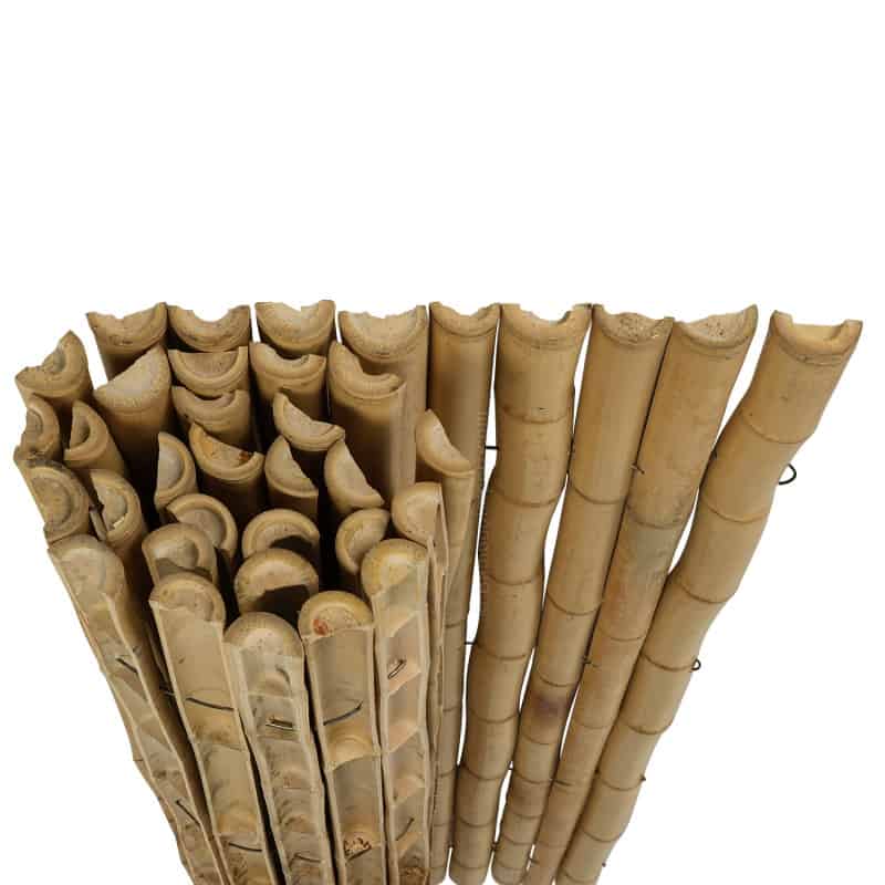 Bamboemat Halfrond Naturel 180 x 150 cm