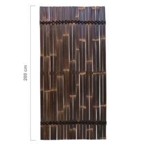 Zwart Bamboescherm Silvana 90 x 200 cm