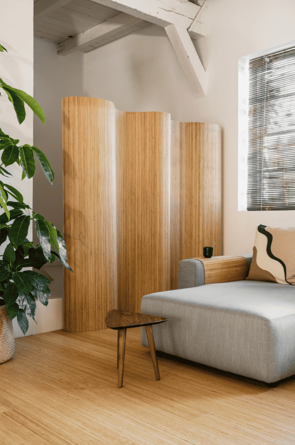 Bamboe kamerscherm salon