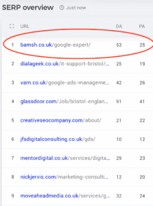Digital Marketing Agency in Bristol with the highest Domain Authority