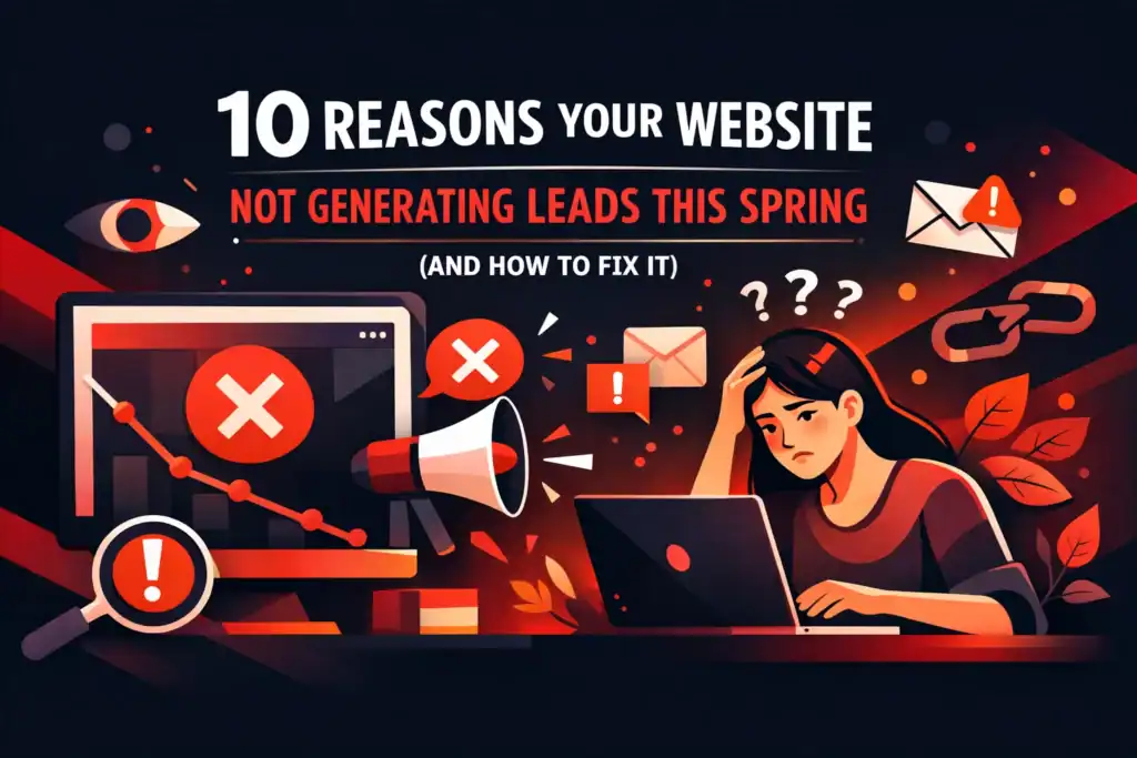 website not generating leads