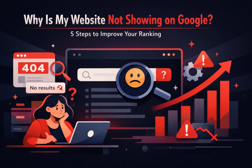 Why Is My Website Not Showing on Google? 5 Steps to Improve Your Ranking