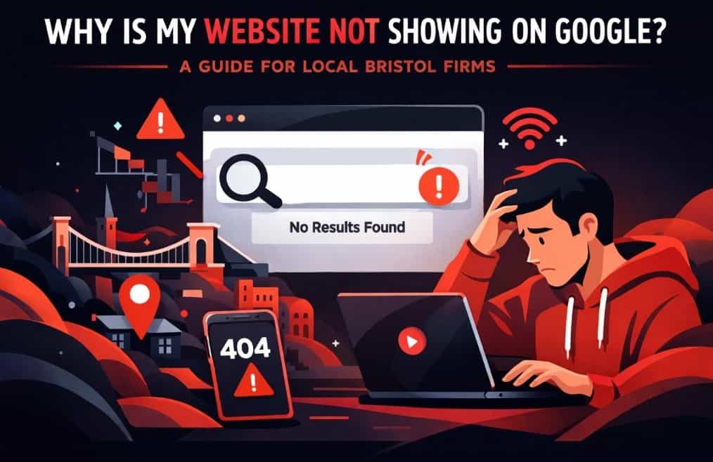 website not showing on google