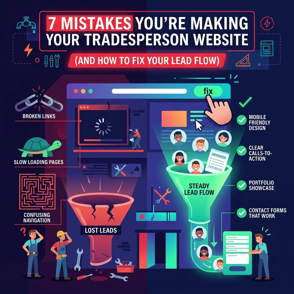tradesperson website 7 mistakes