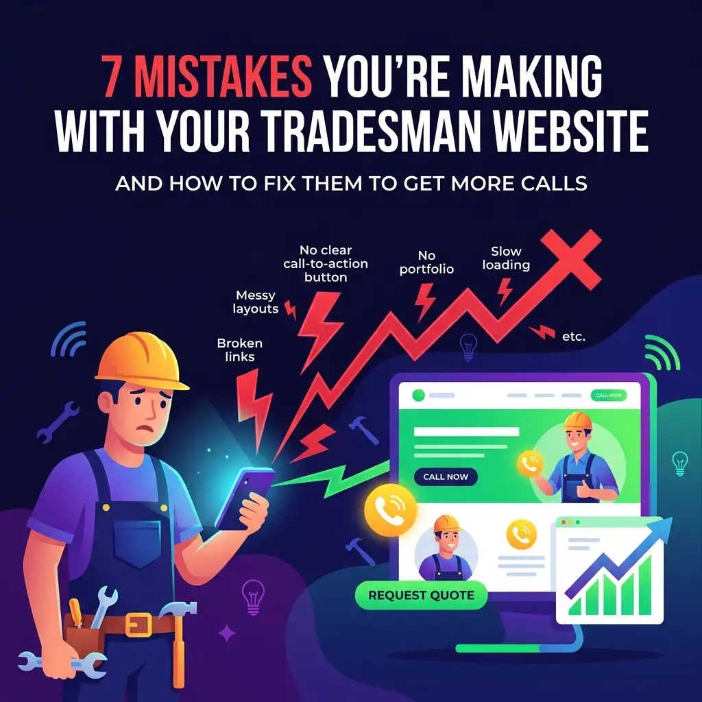 7 tradesman website mistakes