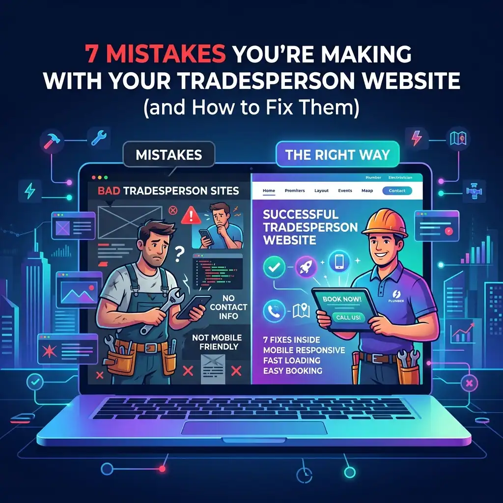 tradesperson website 7 mistakes and fixes
