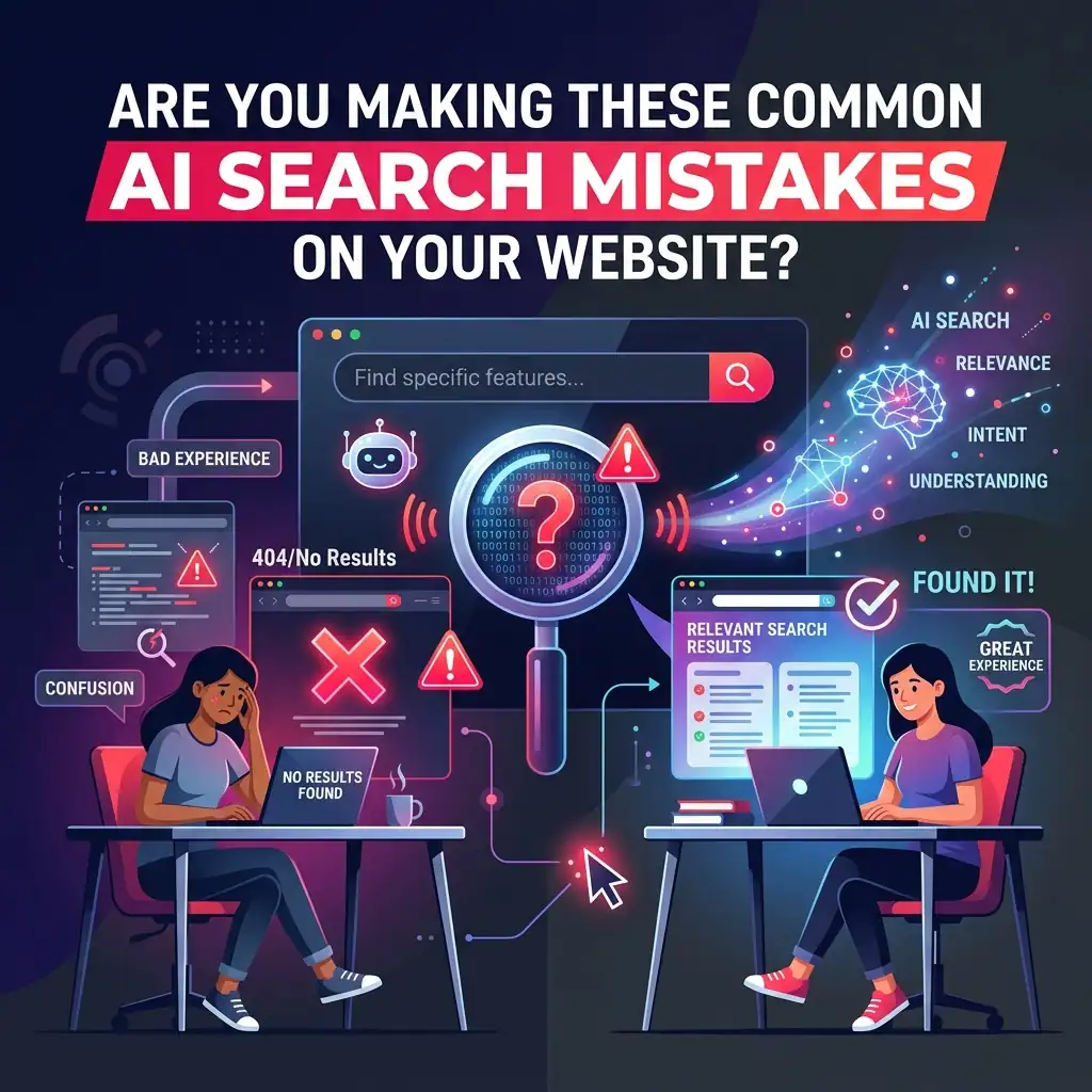 common website AI search mistakes