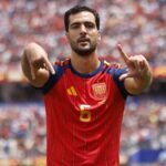 Mikel Merino celebra el gol de España ante Bélgica en el Mundial 2026