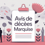 illustration avis de décès marquise consultation publication
