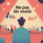 illustration comment réagir quand on est pas invité exclusion sociale