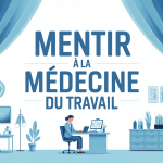 peut-on mentir à la médecine du travail illustration vectorielle