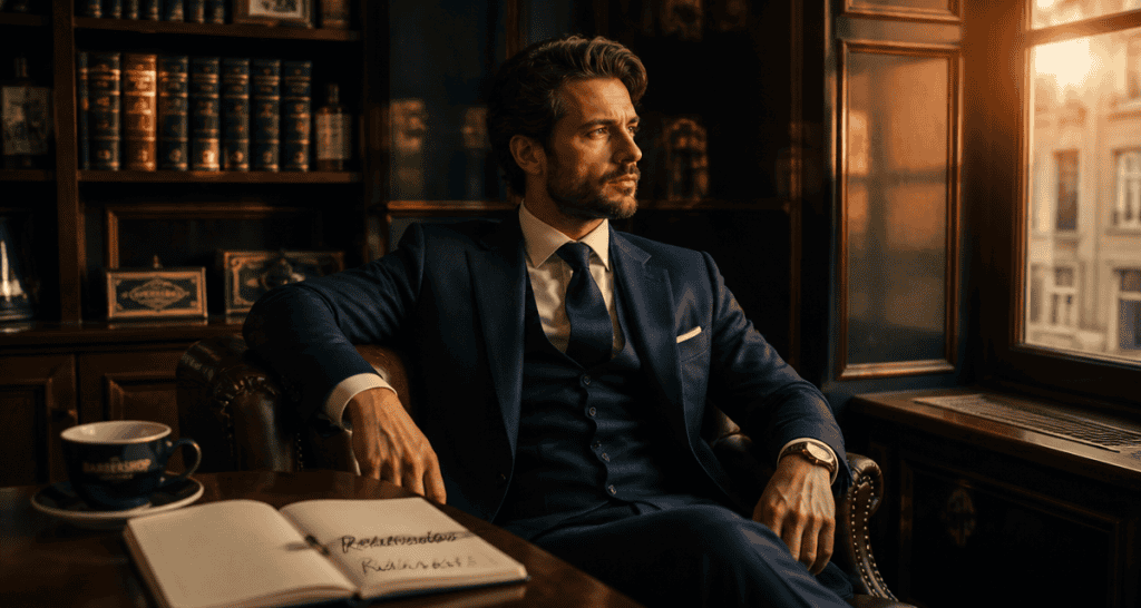 apprendre à relativiser homme bureau barbershop