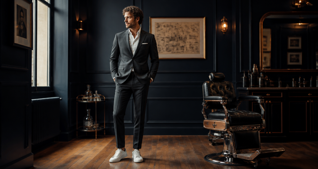 basket pour costume anthracite homme salon