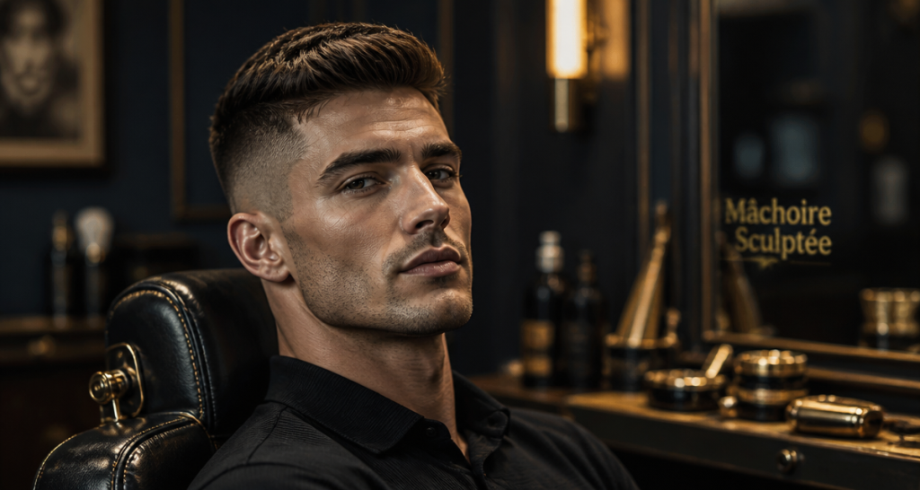 comment se muscler la machoire homme mâchoire carrée barbershop