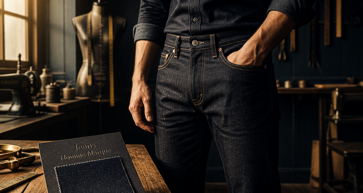 jeans homme marque selvedge atelier couture