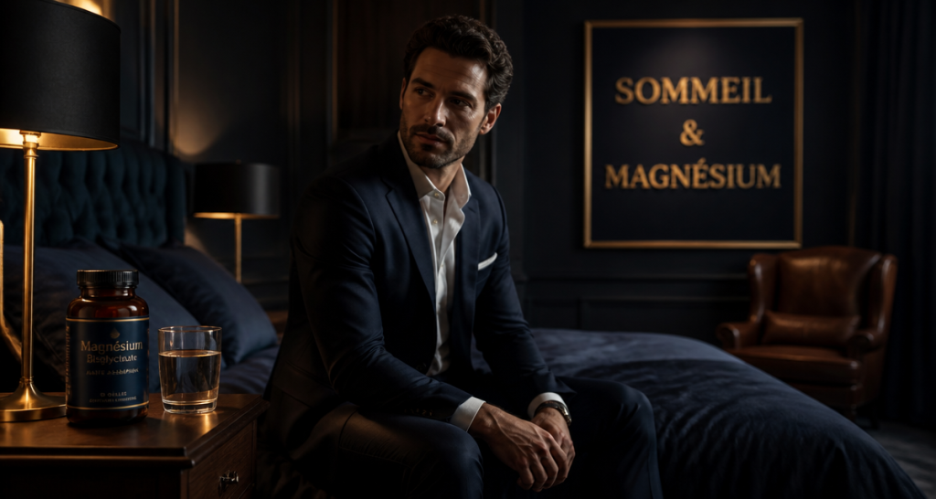quel magnesium pour le sommeil flacon bisglycinate sur table de nuit