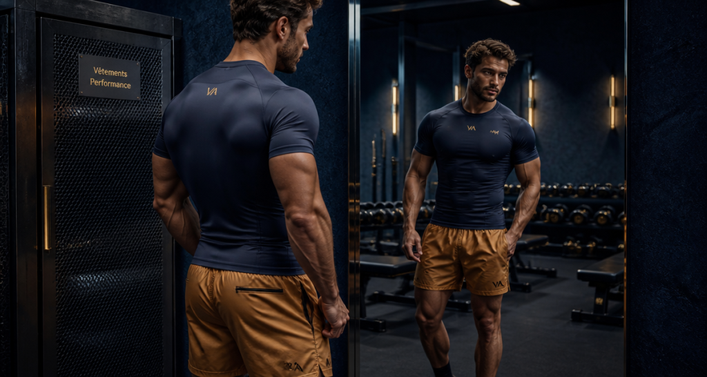 vetement musculation pour homme t-shirt compression