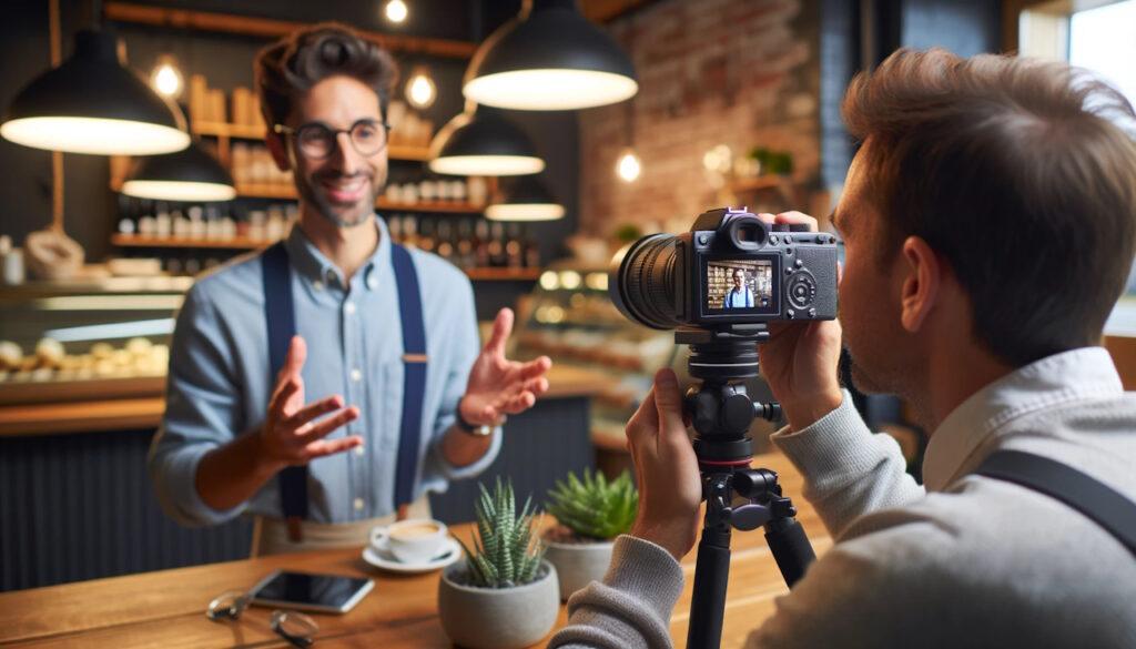 Video testimonials for local business marketing