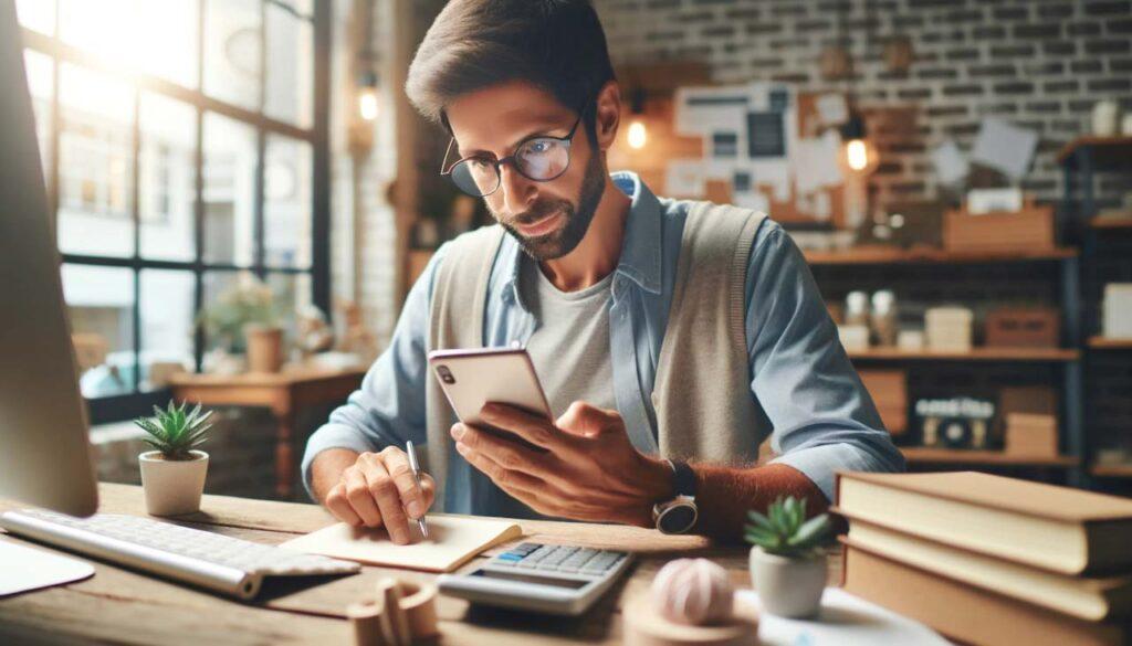 Business Owner sending SMS Marketing messages