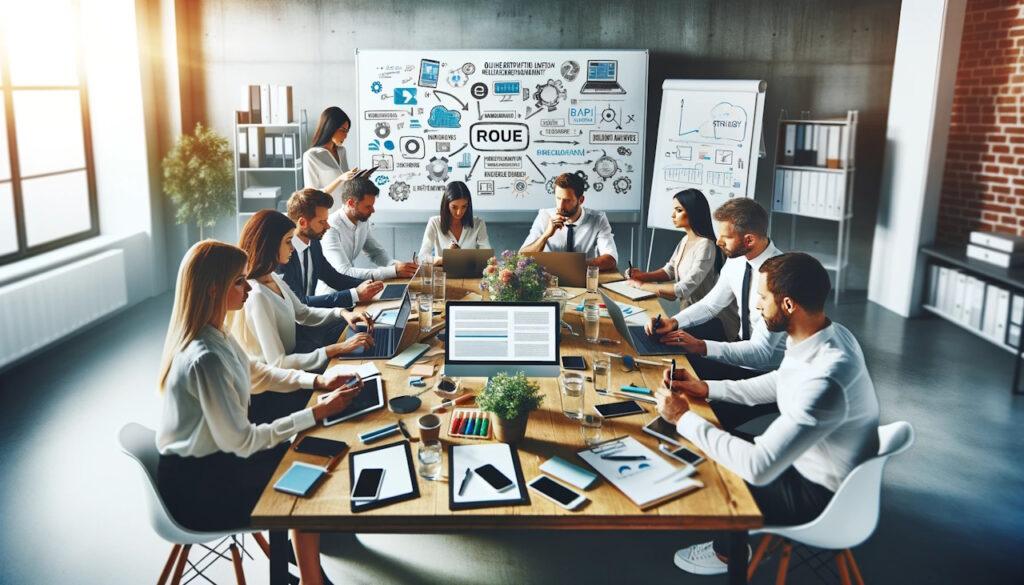 strategy meeting to work on online reputation