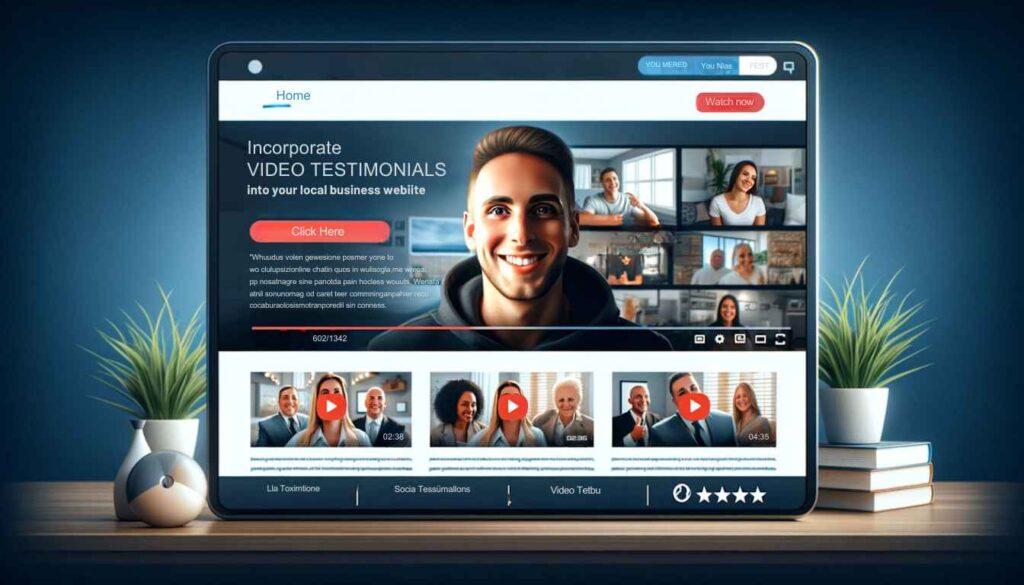 placing video testimonials on a business website