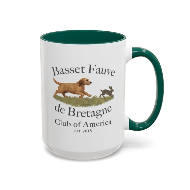 Basset Fauve Club of America commemorative mug.