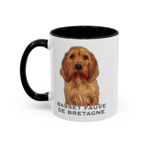 Mug with Basset Fauve de Bretagne illustration