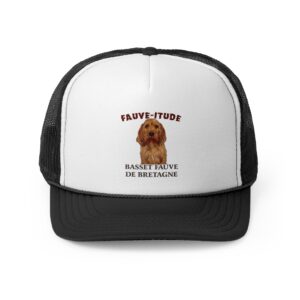 Hat with Basset Fauve de Bretagne print
