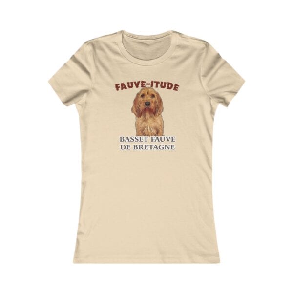 Beige shirt with Basset Fauve de Bretagne design.