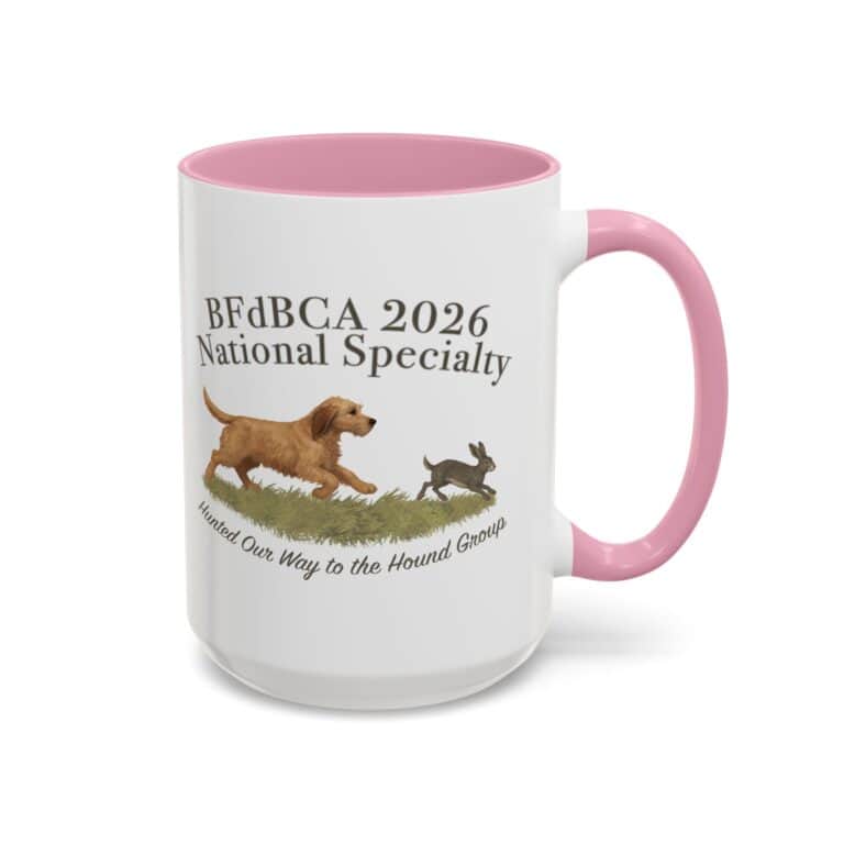 BFdBCA 2026 specialty mug with dog and rabbit