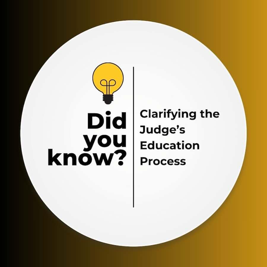 Understanding judge education process insights.