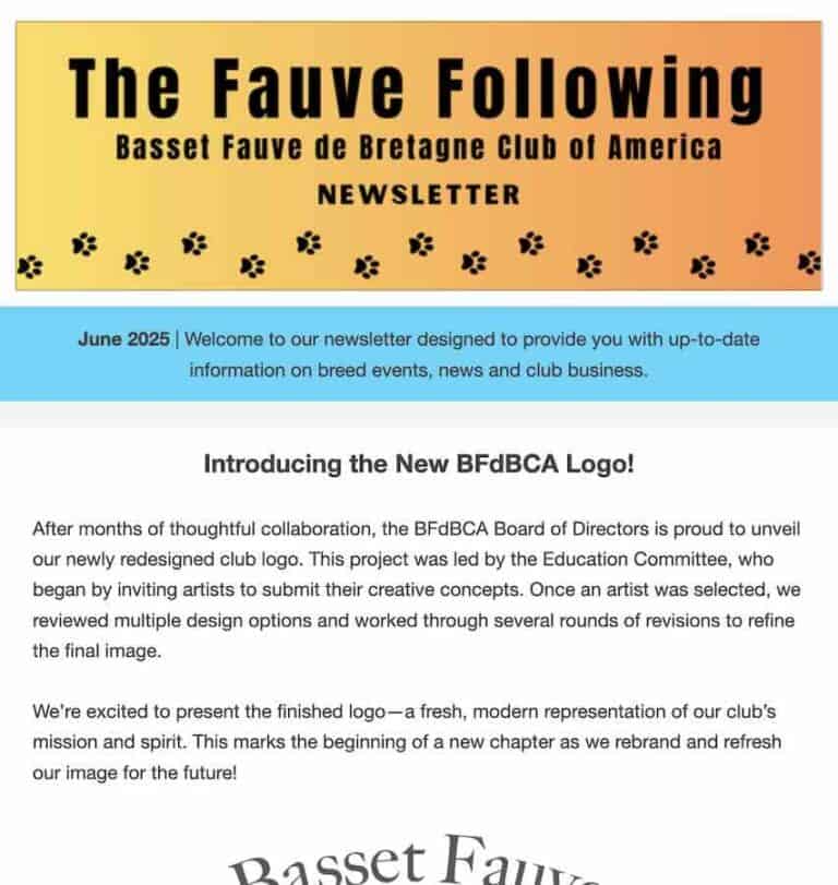 The Fauve Following June 2025 newsletter cover.